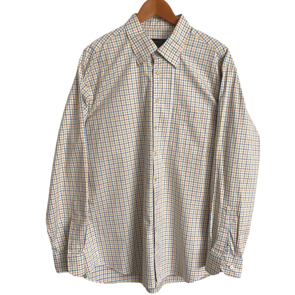 NWOT Scott Barber Multi-Color Spring Button-Down Shirt